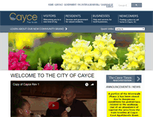 Tablet Screenshot of cityofcayce-sc.gov